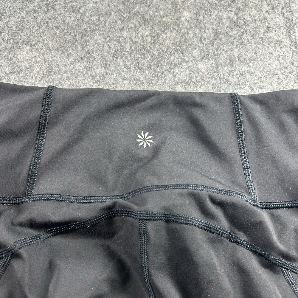 ATHLETA Rainier 7/8 Tight Women's XS Workout Run Winter Black Pockets - Picture 9 of 10